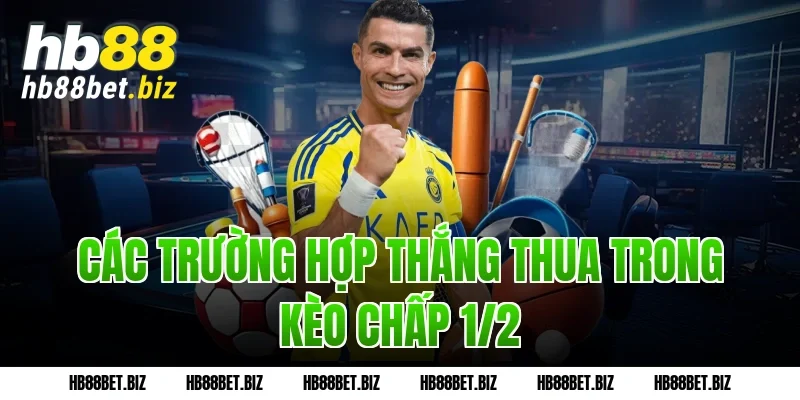 Các trường hợp thắng thua trong Kèo chấp 1/2